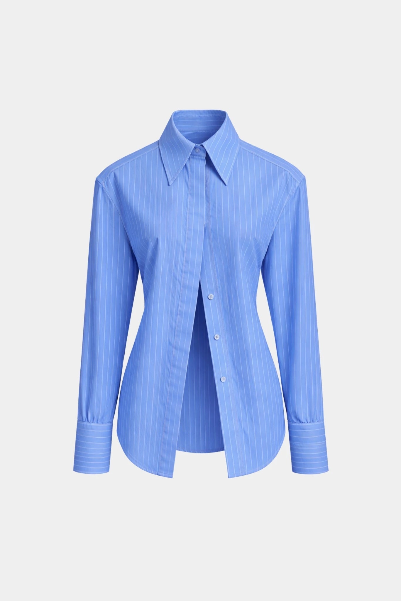 Camisa Listrada em Tricoline Augusta