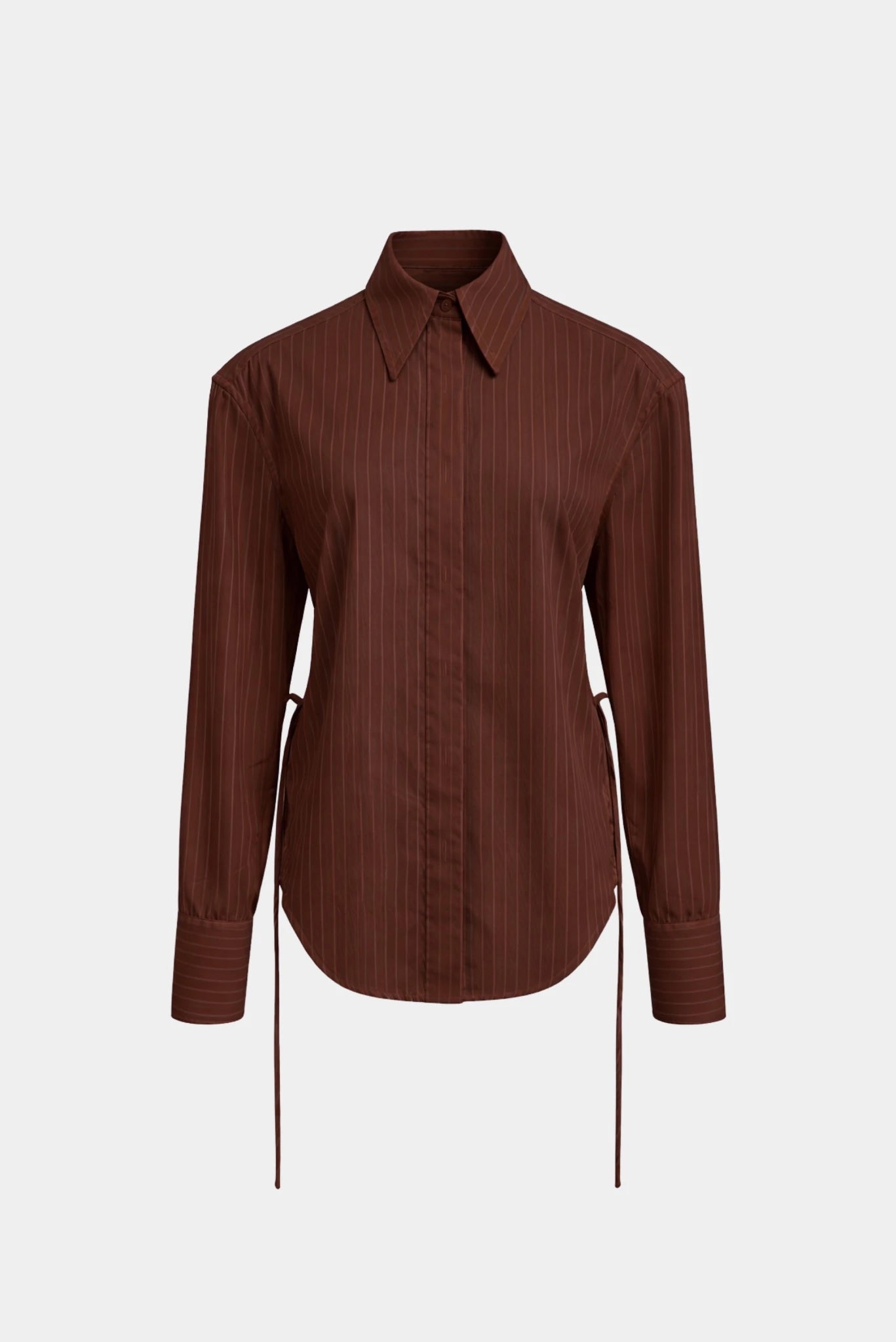 Camisa Listrada em Tricoline Augusta