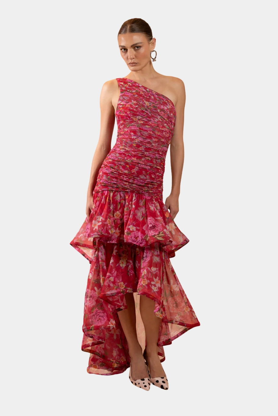 Vestido de Festa Longo Floral