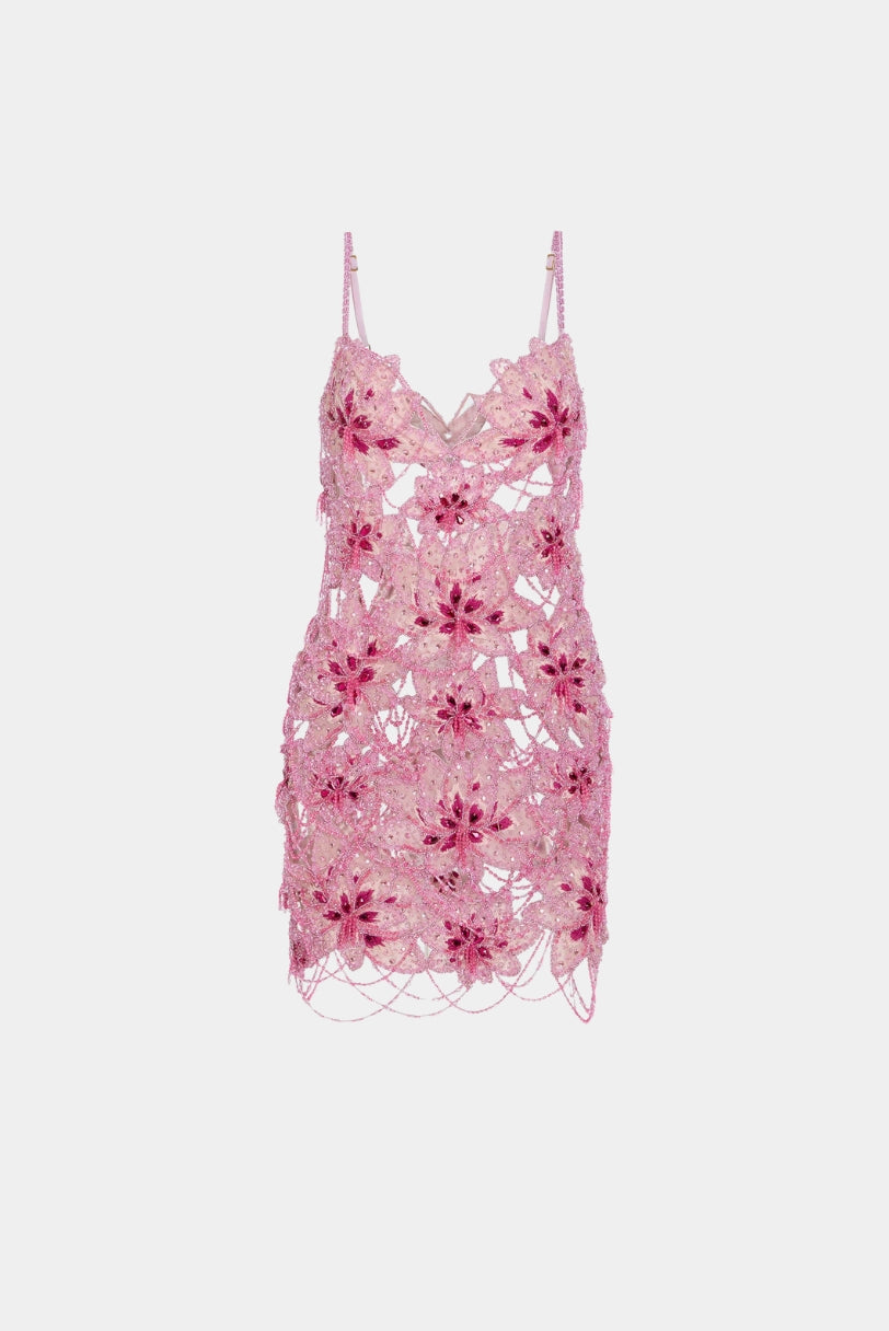 Vestido de Festa Curto Amélia Bordado