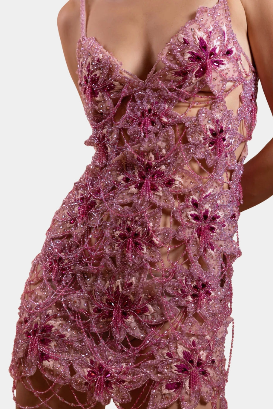 Vestido de Festa Curto Amélia Bordado