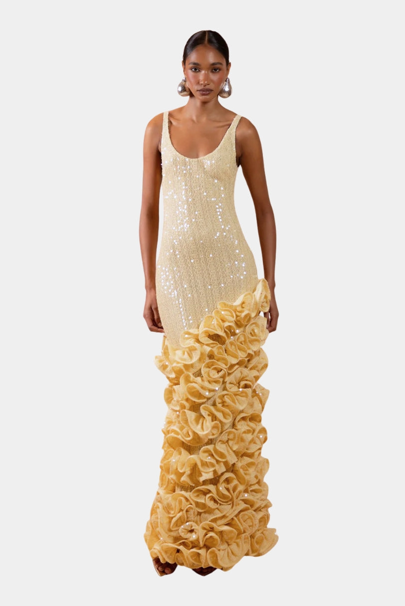 Vestido de Festa Midi Iara Crochê