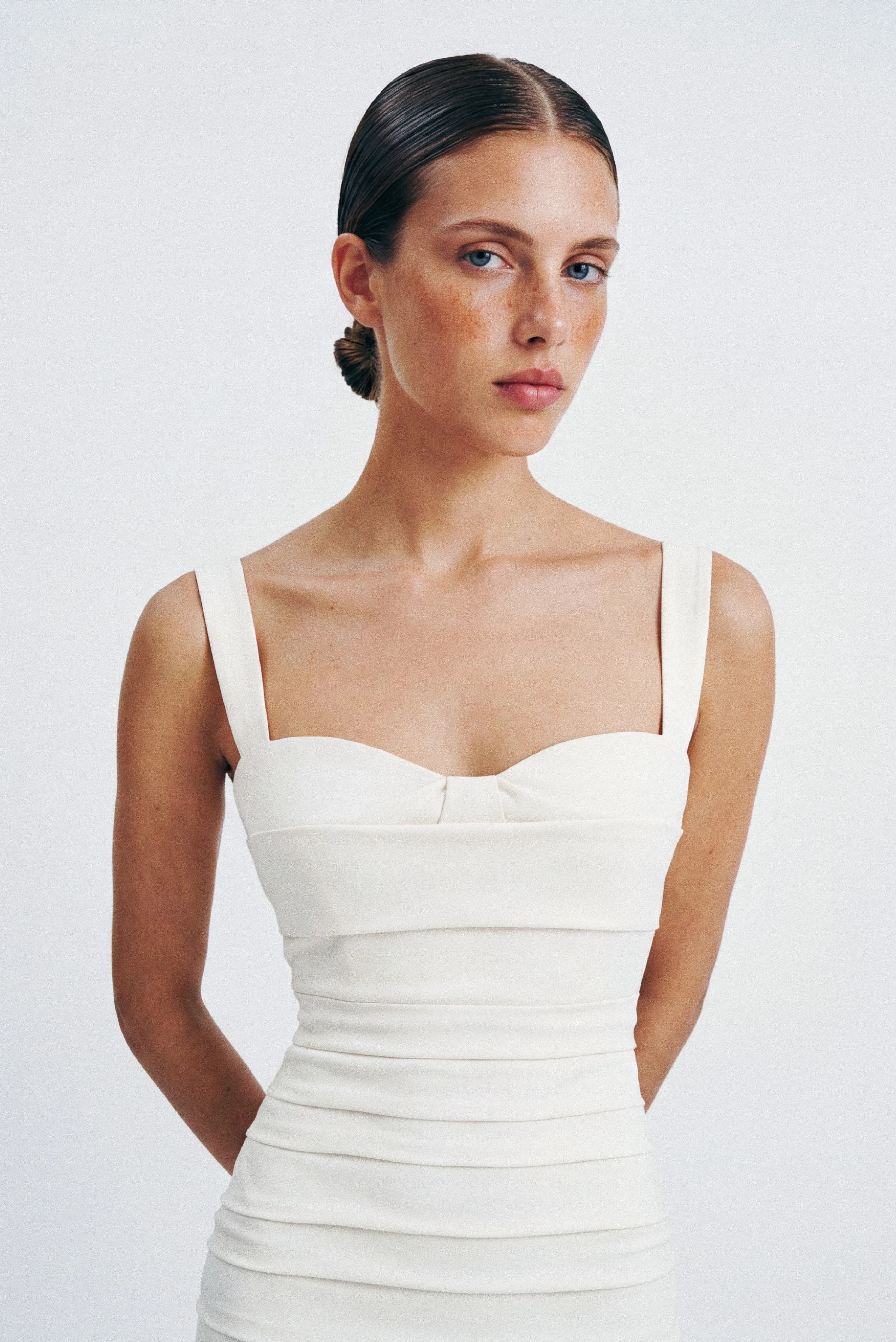 Vestido Midi Drapeado Victoria