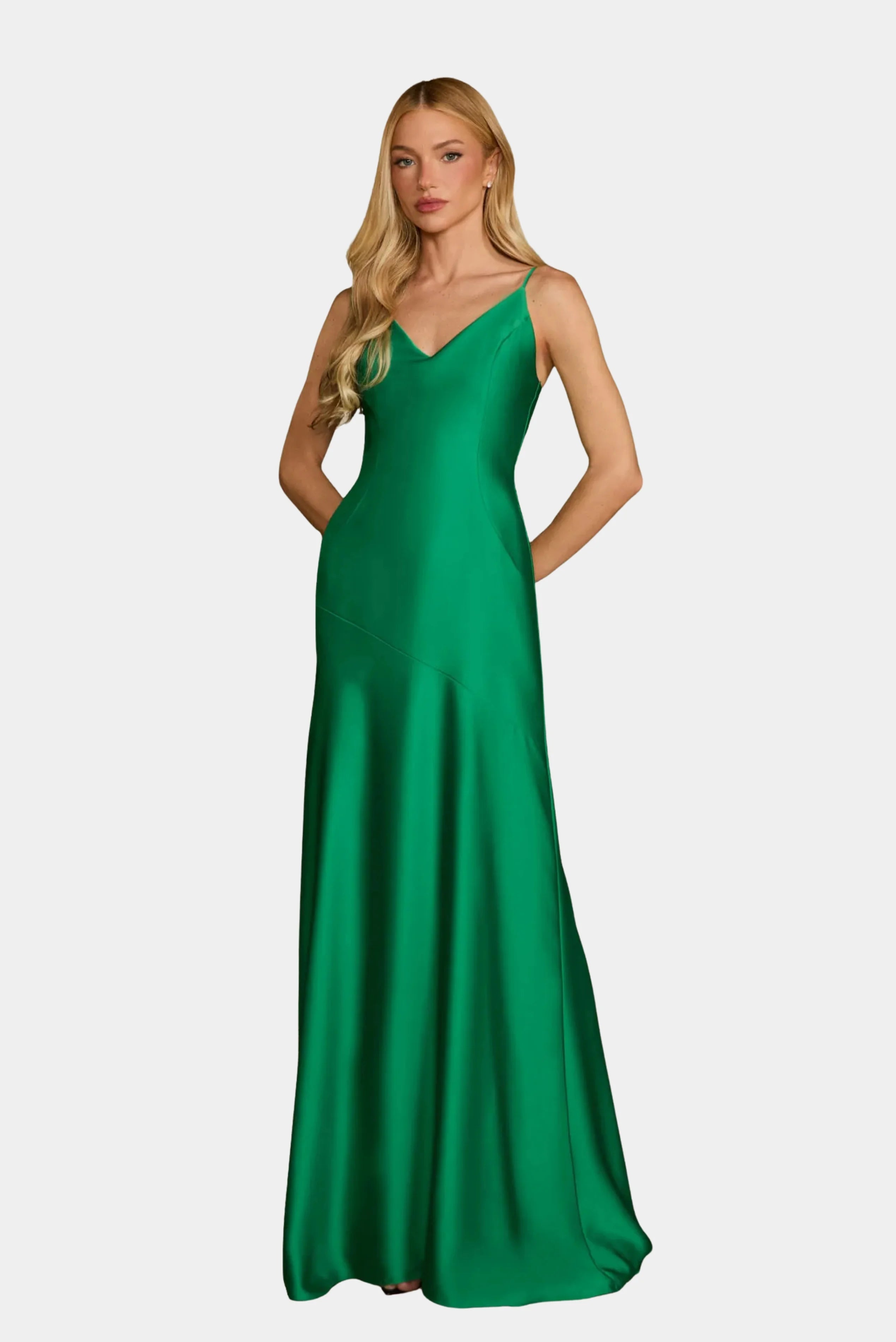 Vestido Longo Clarissa Cetim