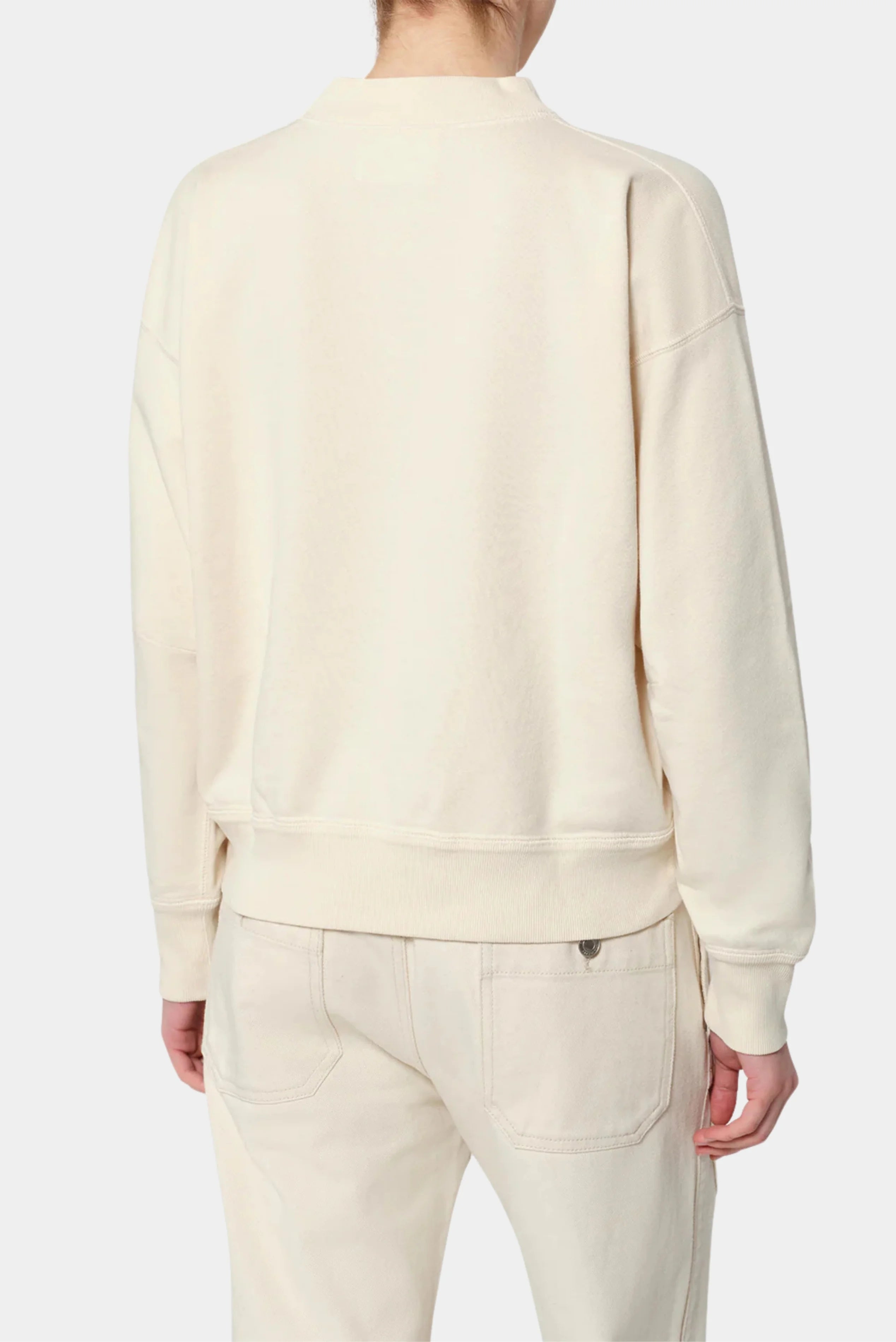 Moletom Moby Isabel Marant off-white de mangas longas com vista traseira