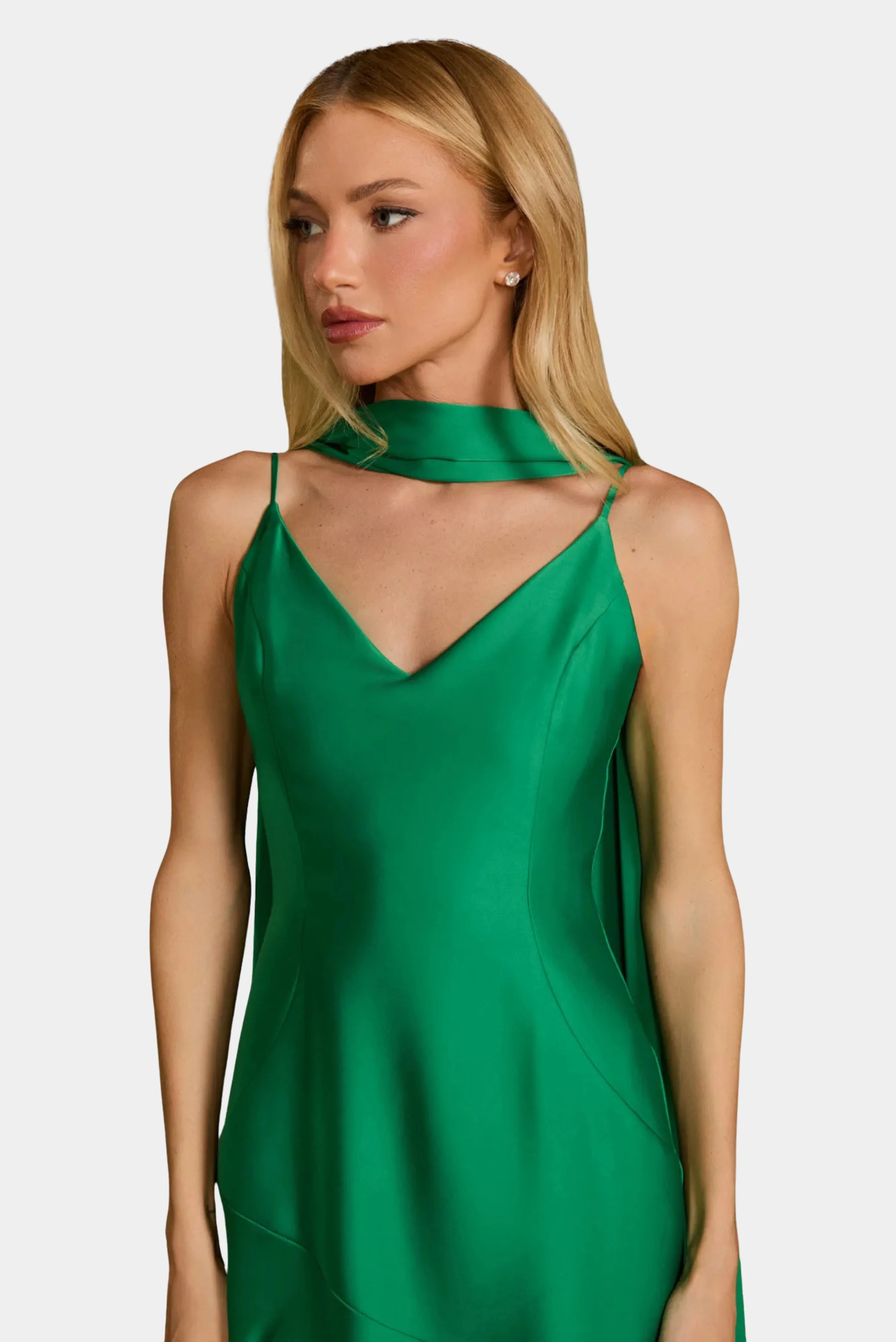 Vestido Longo Clarissa Cetim