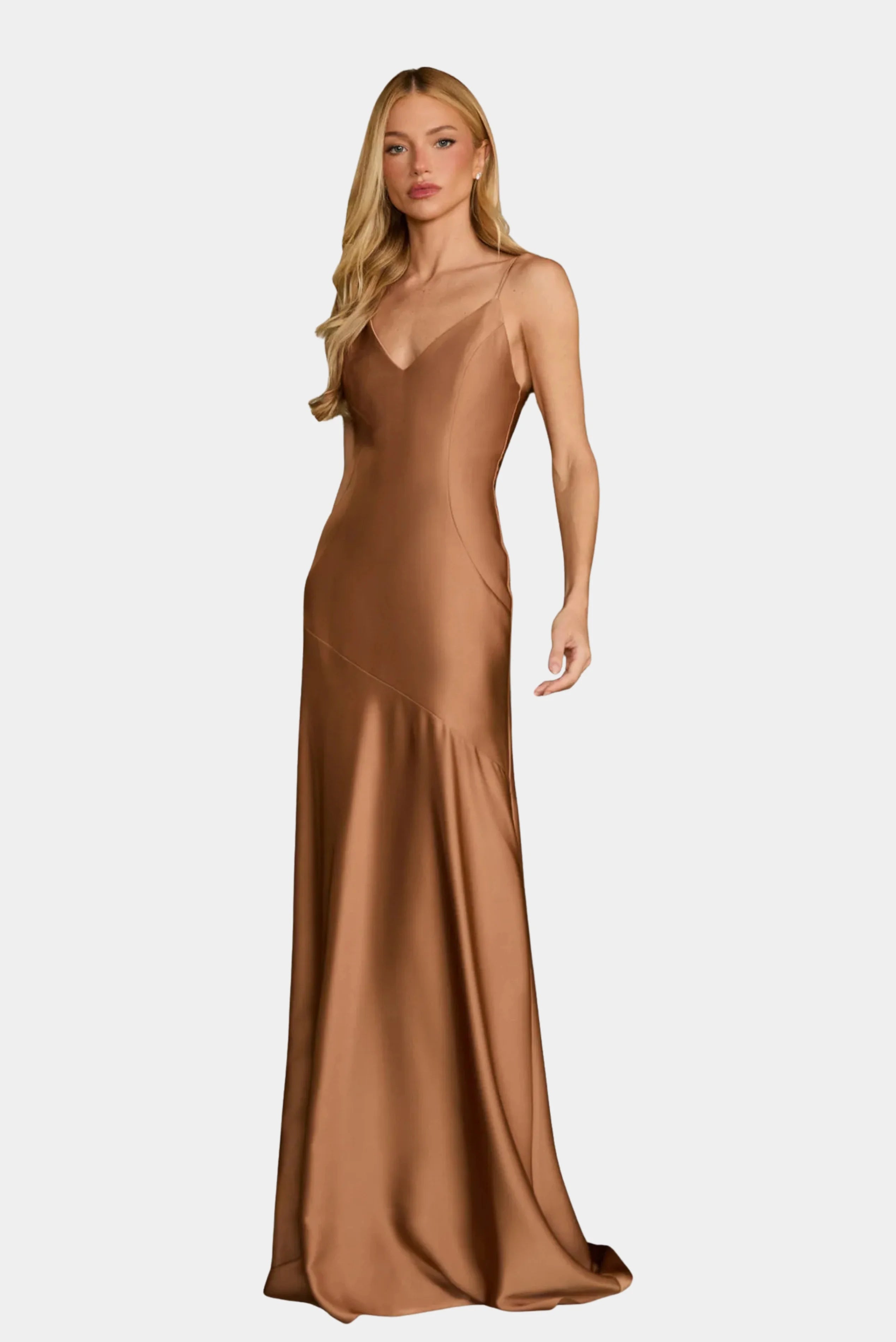 Vestido Longo Clarissa Cetim