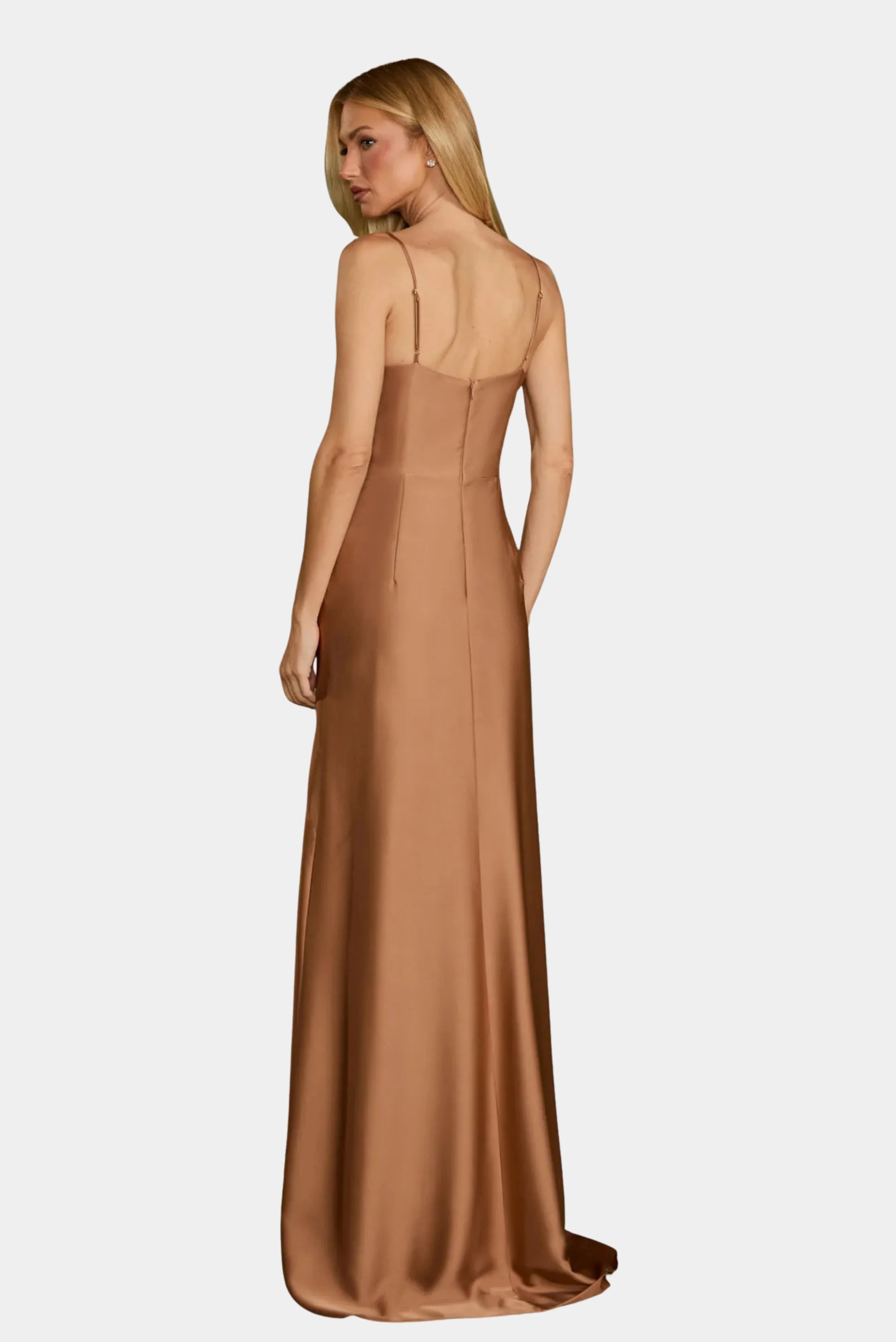 Vestido Longo Clarissa Cetim