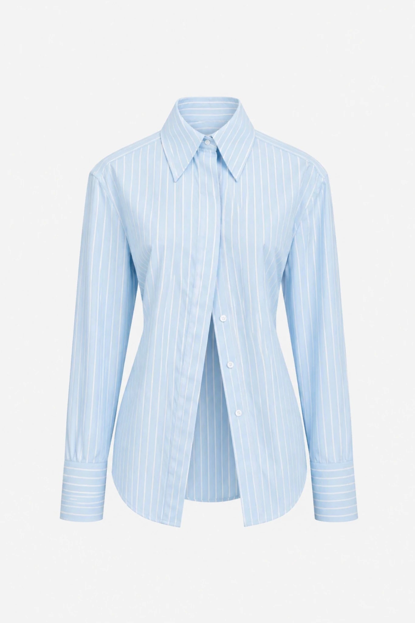 Camisa Listrada em Tricoline Augusta