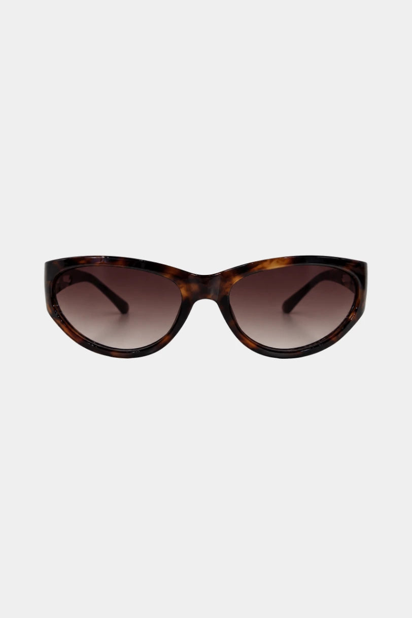 Óculos de Sol Techno MR tartaruga com lente degradê, armação de acetato, vista frontal