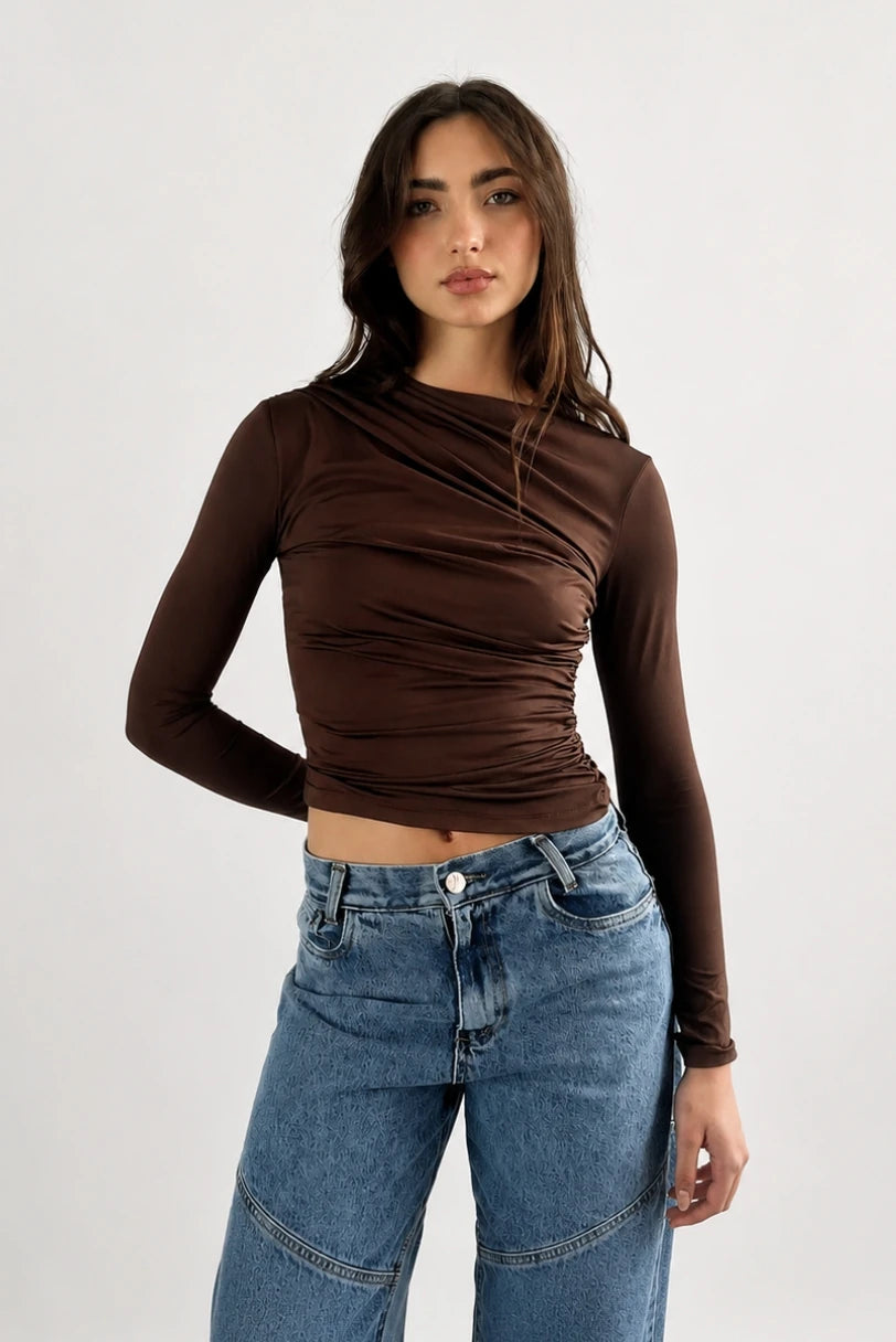 Blusa Drapeada Cora