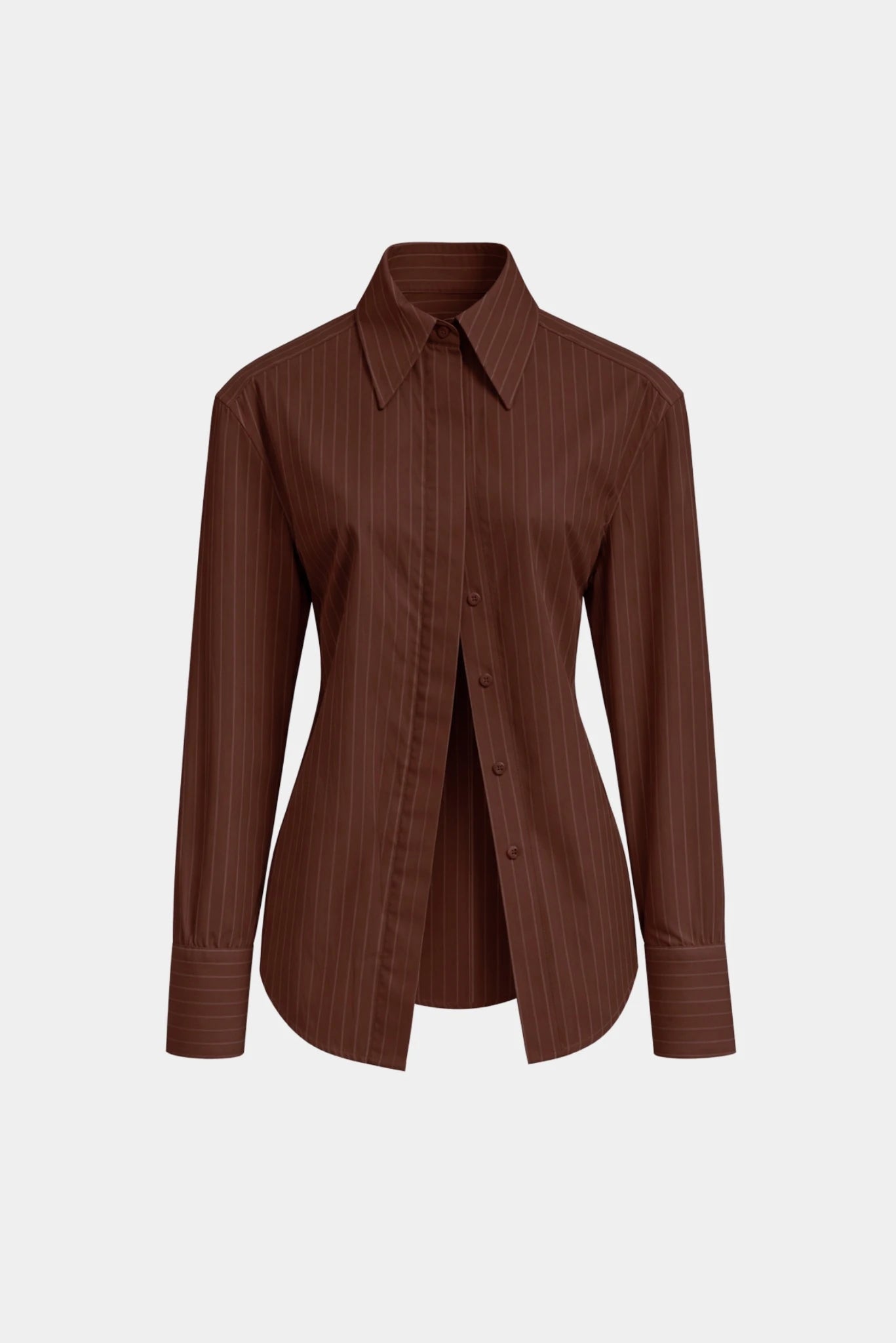 Camisa Listrada em Tricoline Augusta