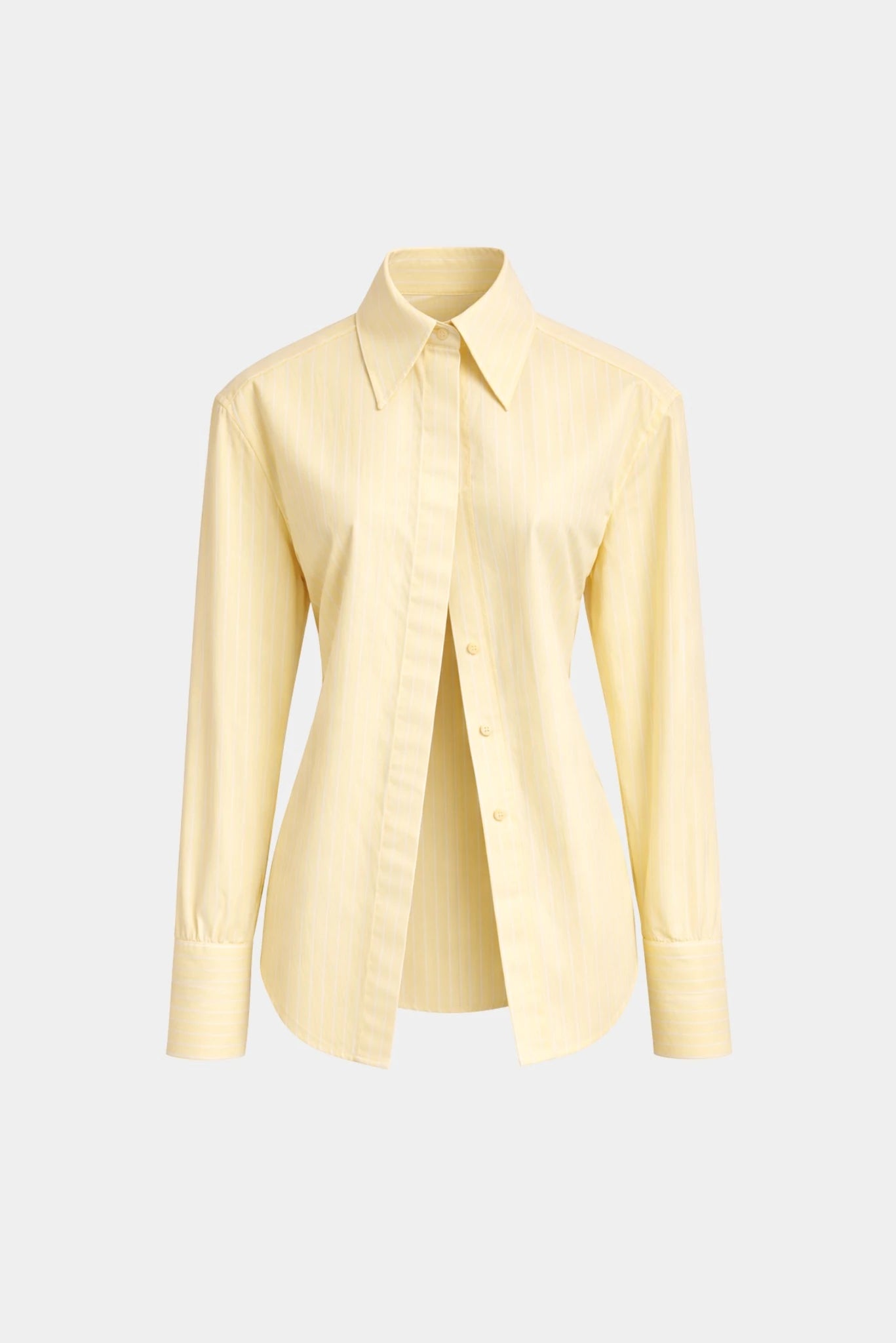 Camisa Listrada em Tricoline Augusta