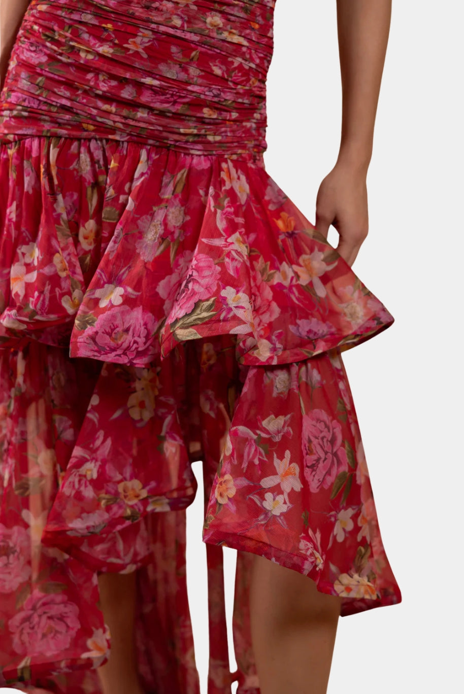 Vestido de Festa Longo Floral