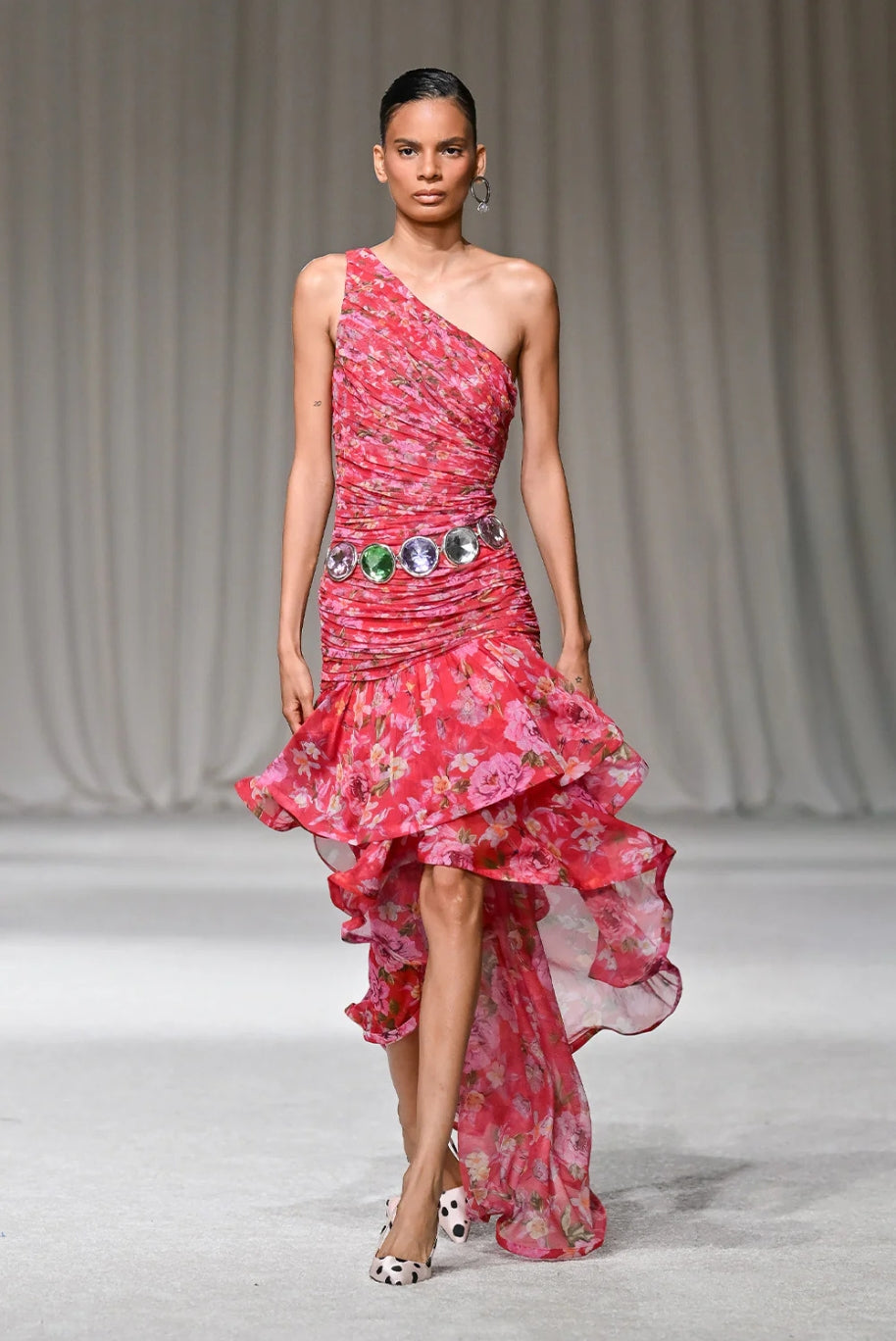 Vestido de Festa Longo Floral