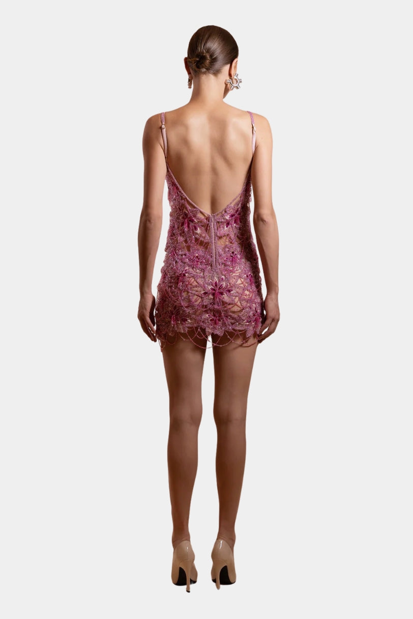Vestido de Festa Curto Amélia Bordado