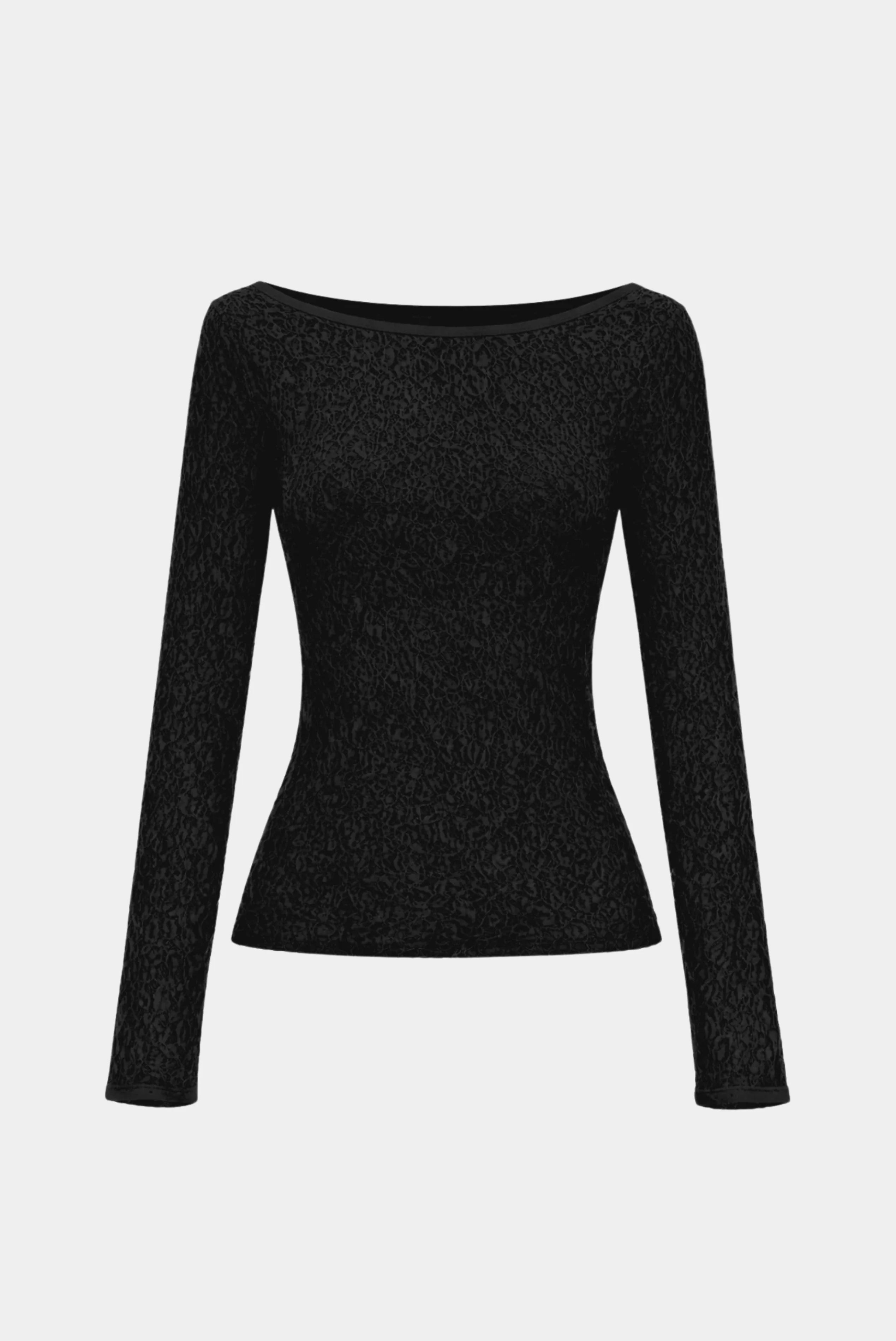 Blusa em Renda Manga Longa Lexy