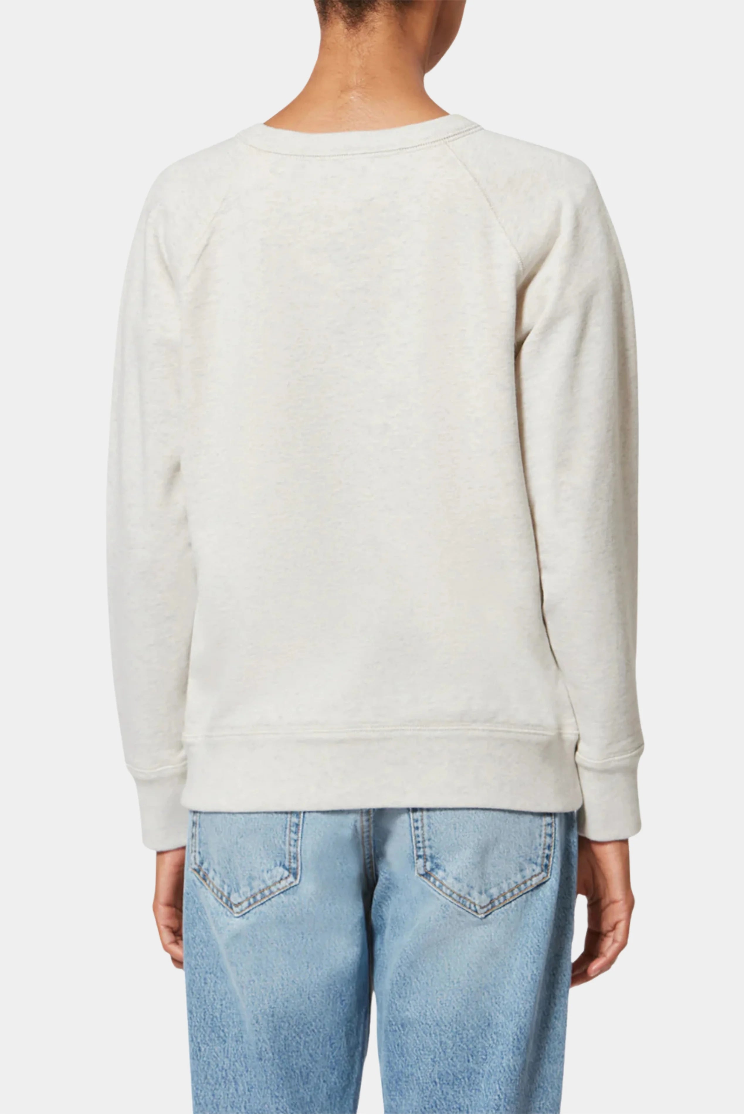 Moletom Moby Isabel Marant mescla claro com vista traseira