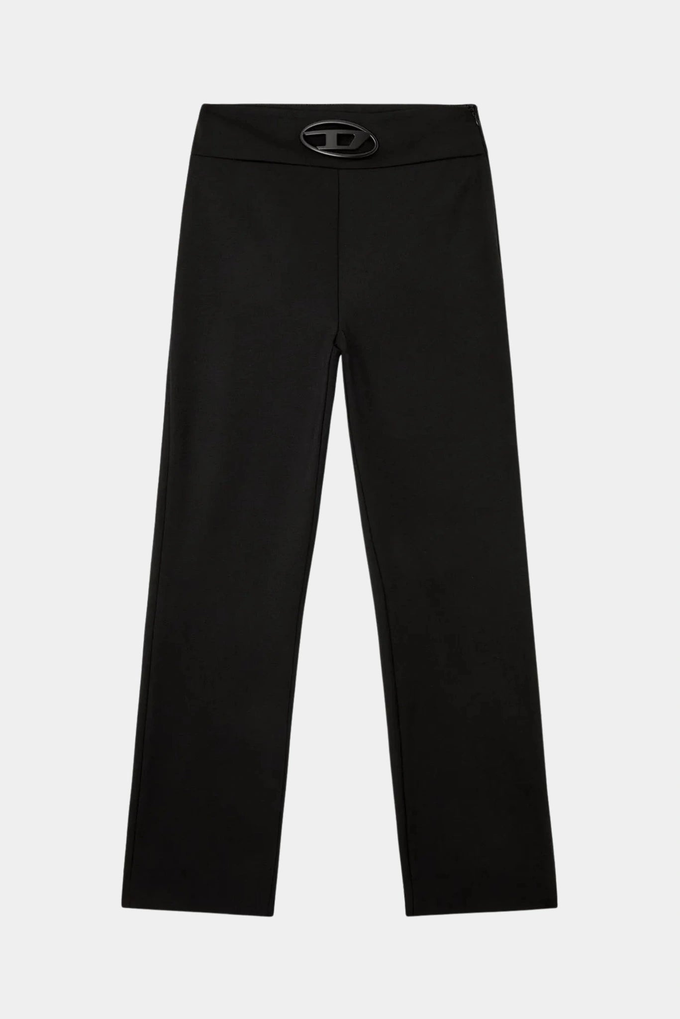 Calça preta Diesel com detalhe Oval D e modelagem reta