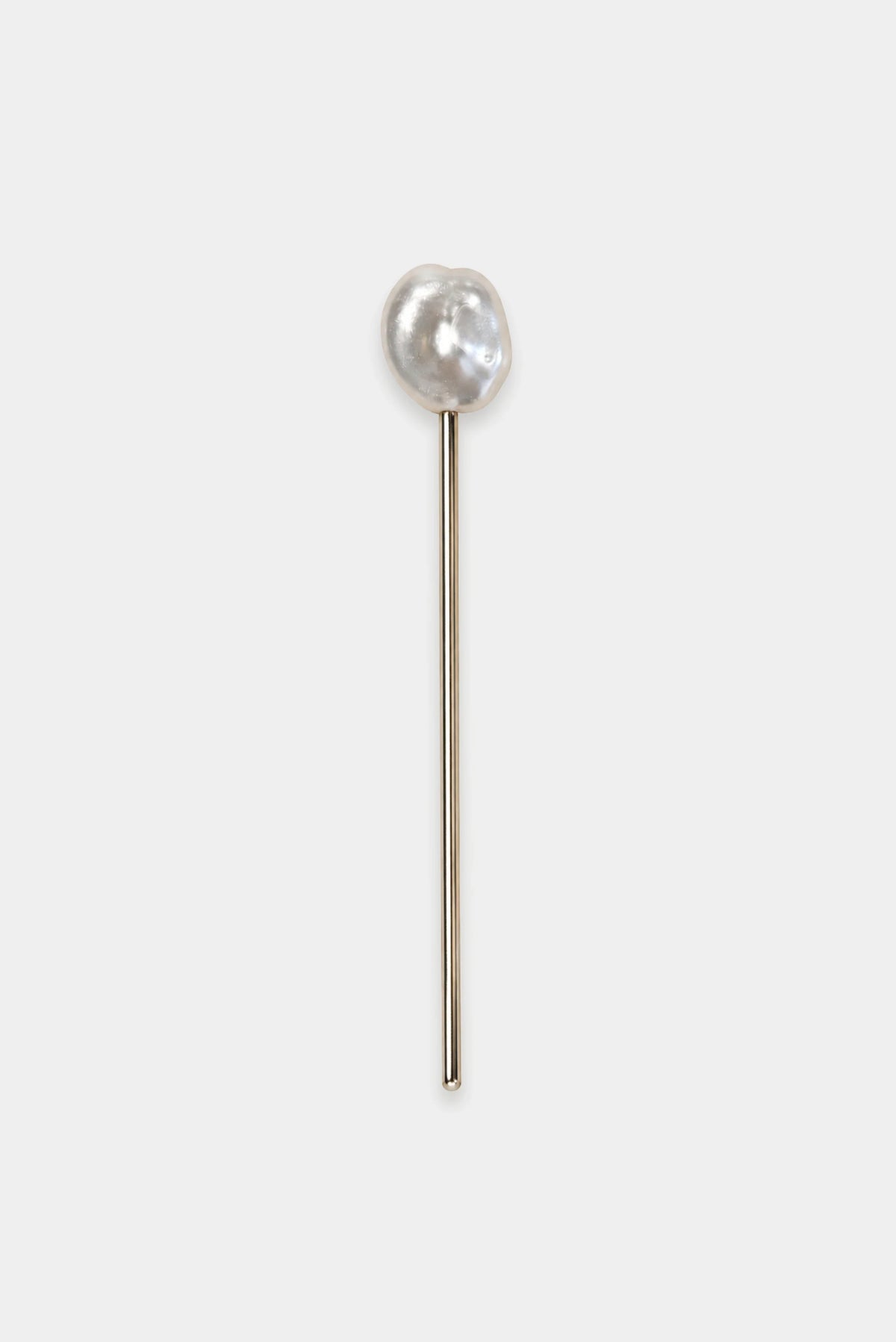 Grampo Francês Pérola Azuma em metal dourado com pérola barroca