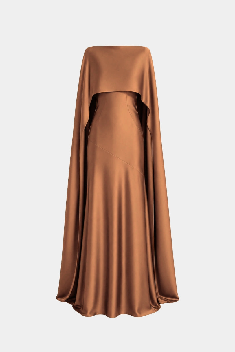 Vestido Longo Clarissa Cetim